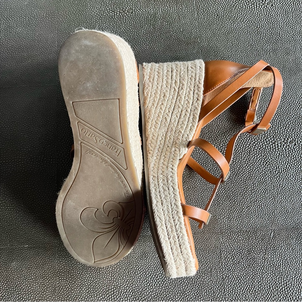 Franco Sarto Pana Espadrille Wedge Sandals - LIKE NEW (Size 7) - Picture 5 of 7